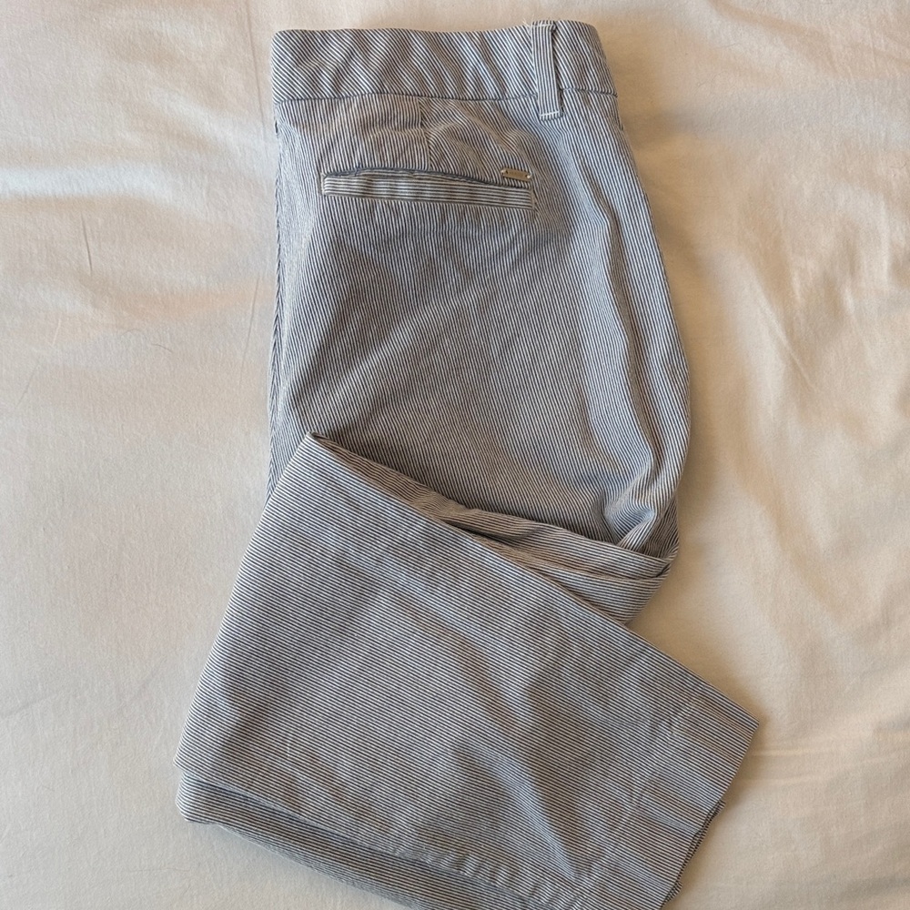 Tommy Hilfiger Seersucker Pinstripe Chinos - Blue & White